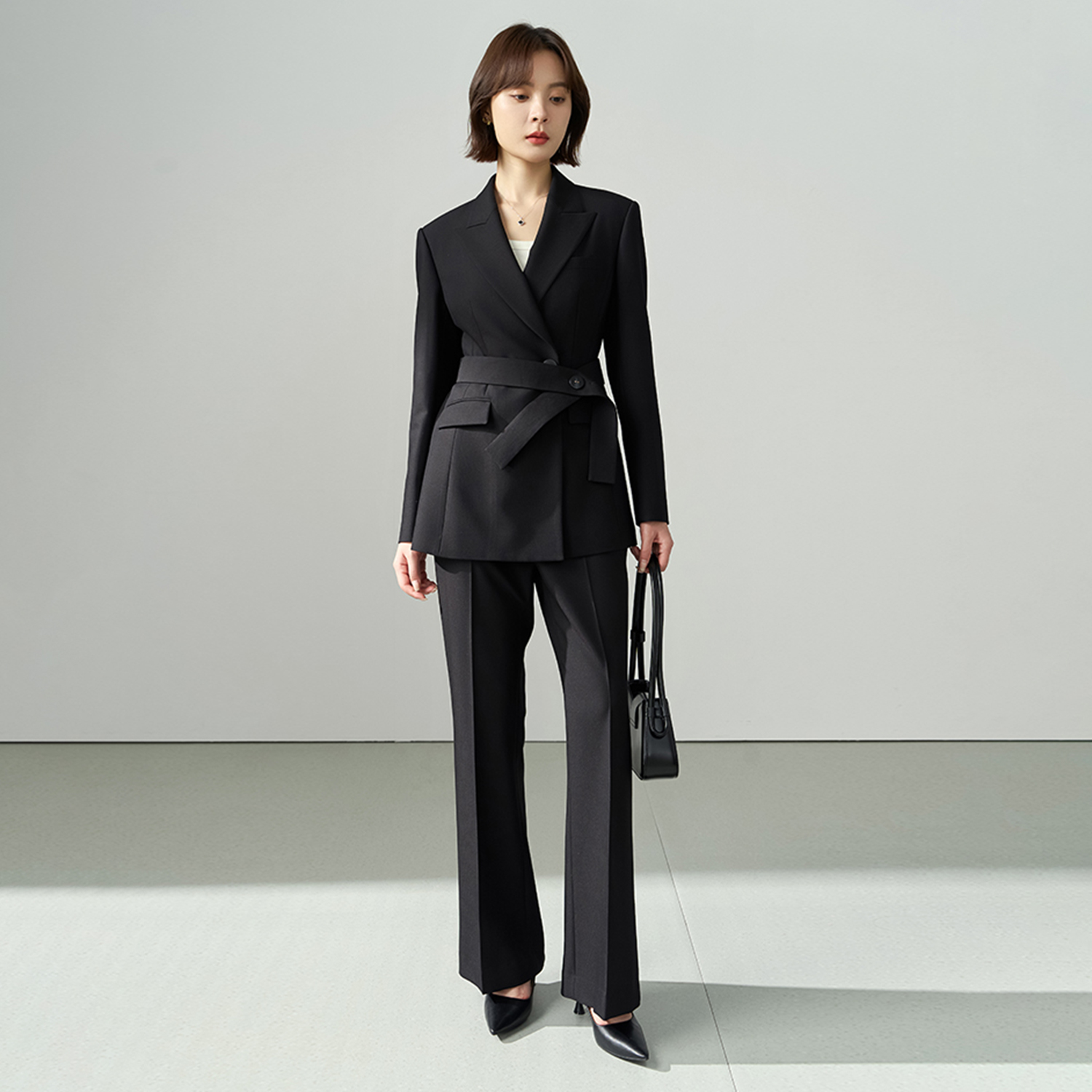 Allingentle Ivory Women's 2 Pi - Women'S Fashion Blazer のレビューと価格