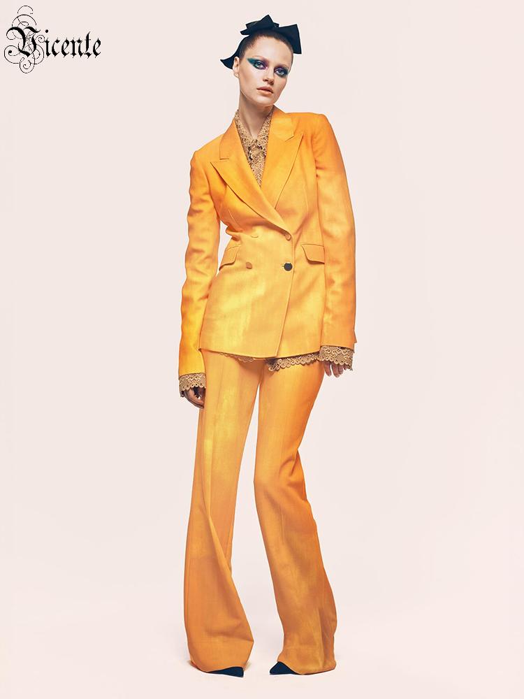 VC Women Orange Double Breaste - Tie Dye Two Piece のレビューと価格