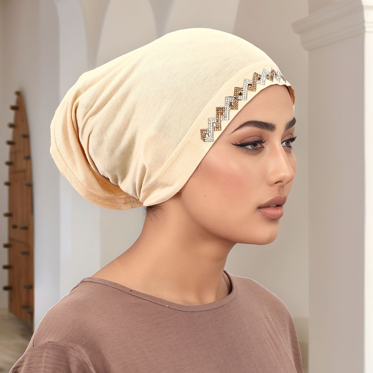 Muslim Head Cover Hat Elastic  - Women Fashion Wear のレビューと価格