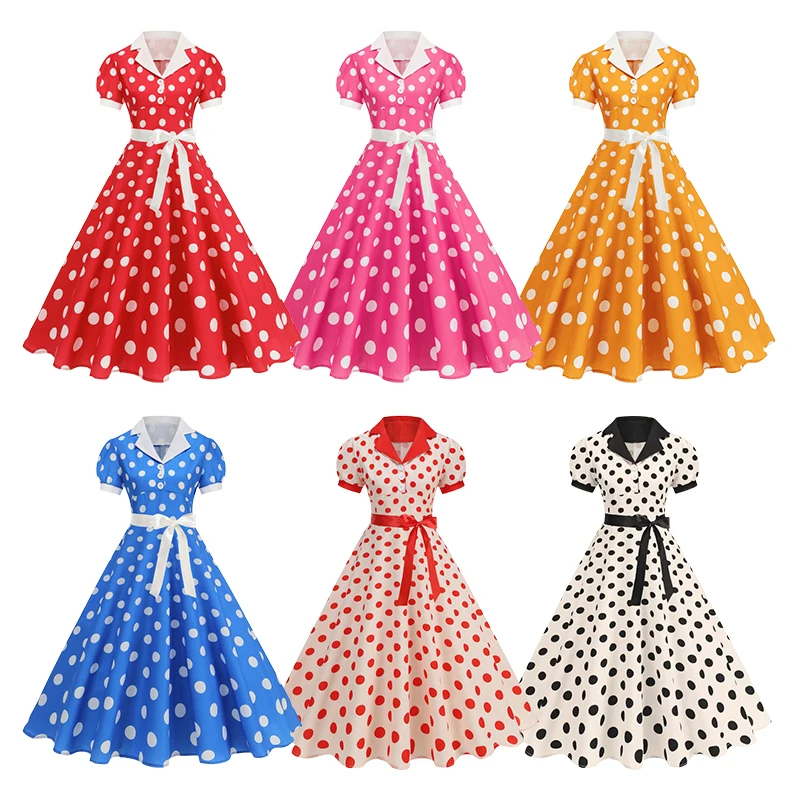 Vintage Polka Dot Summer Dress - Women'S Fashion In The 60S のレビューと価格