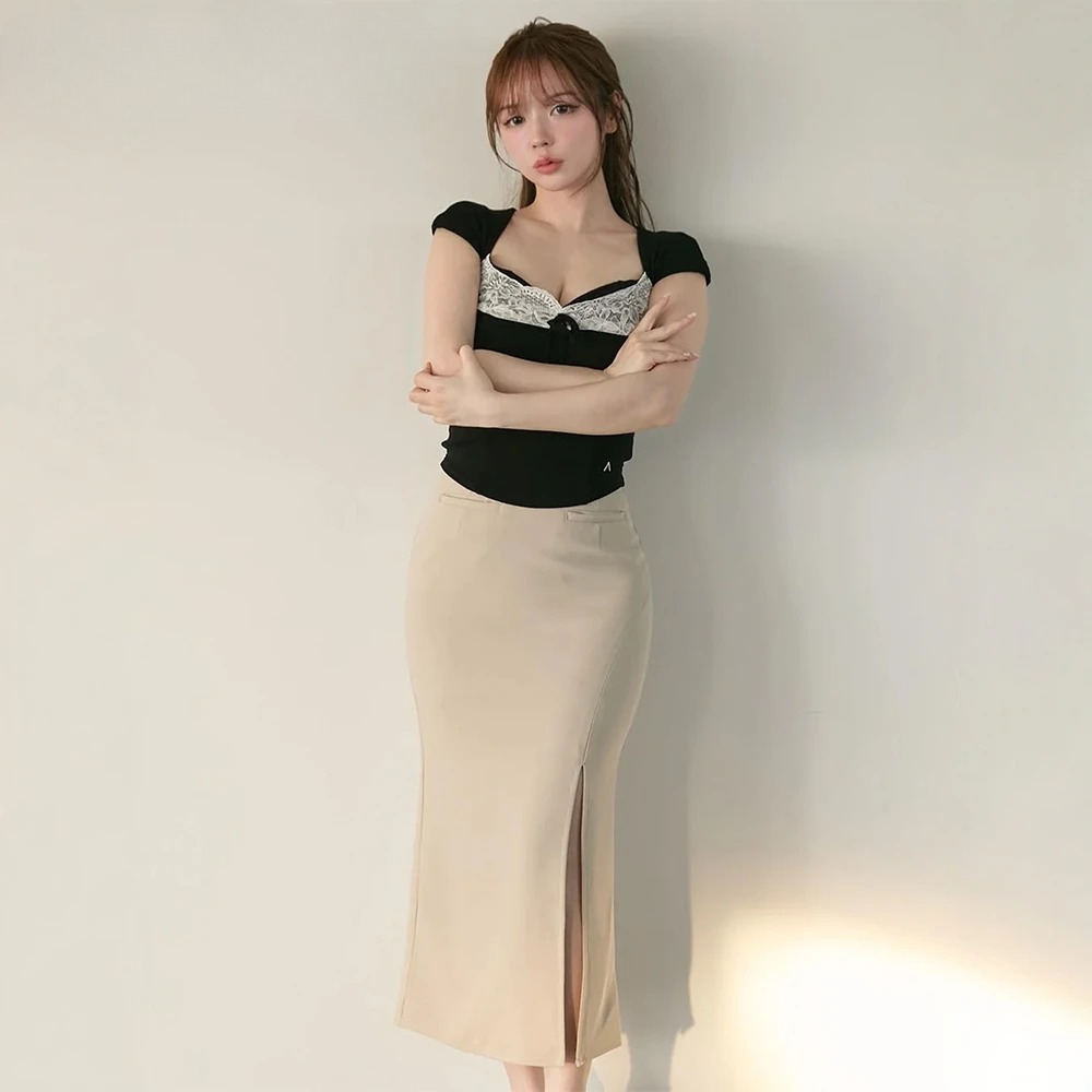 Japanese Style Lace Patchwork  - Women Fashion Japan のレビューと価格