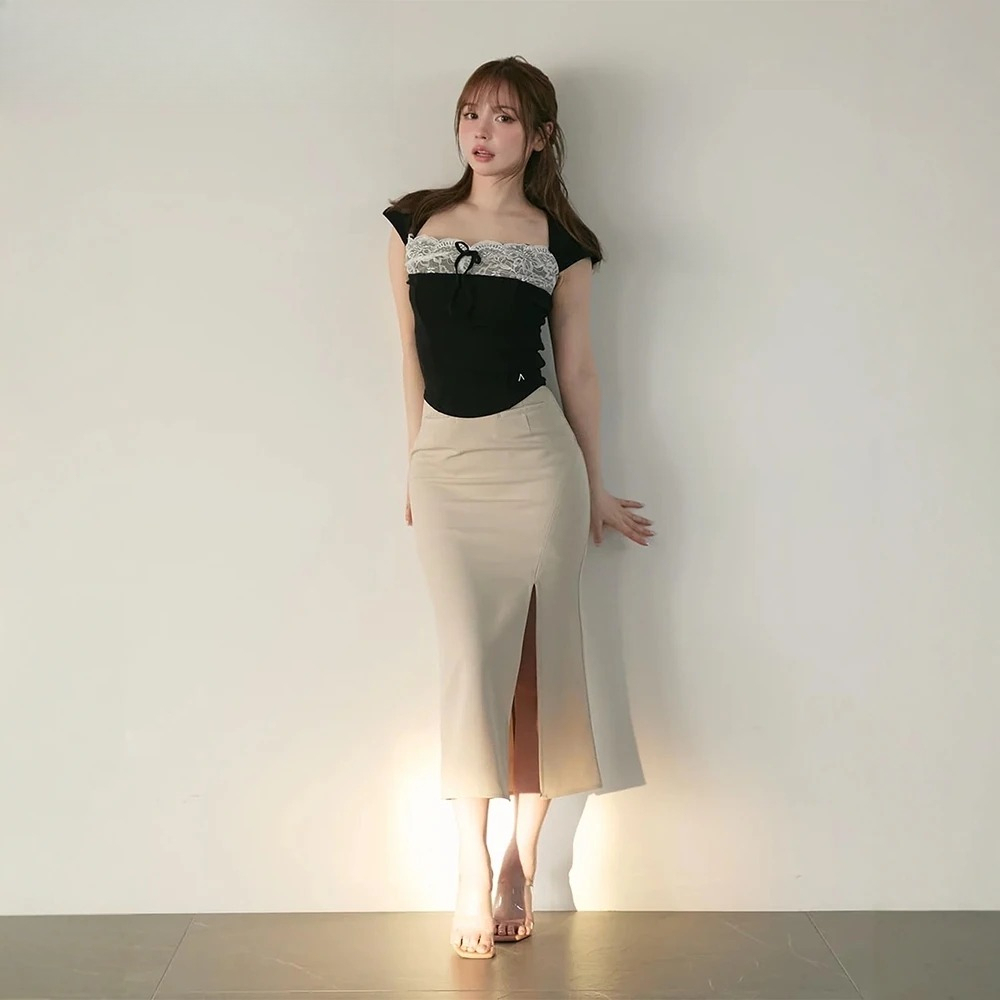 Japanese Style Lace Patchwork  - Women Fashion Japan のレビューと価格