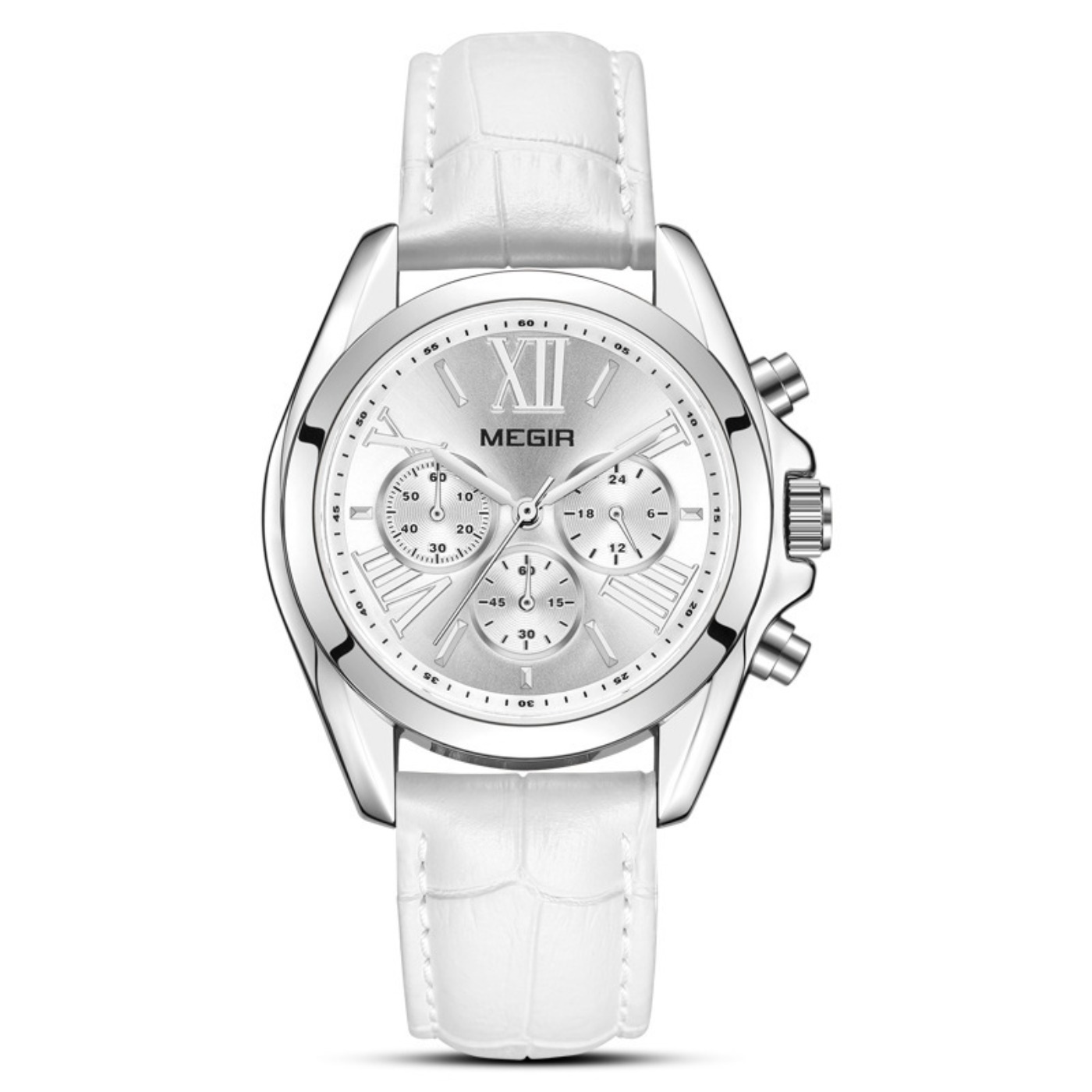 MEGIR New Luxury Leather Watch - Women Fashion Brand のレビューと価格