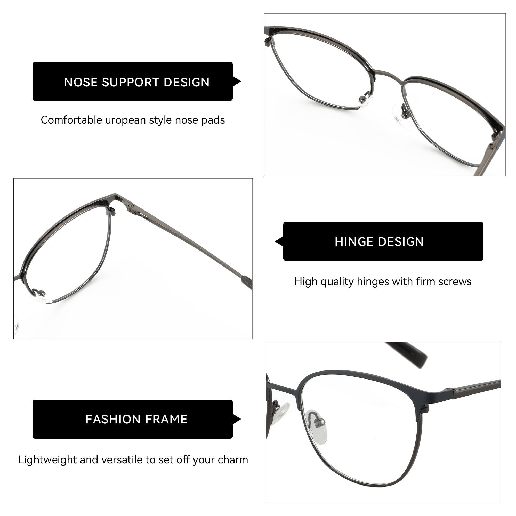 ZENOTTIC Fashion Square Optica - Women'S Fashion Glasses Non Prescription のレビューと価格