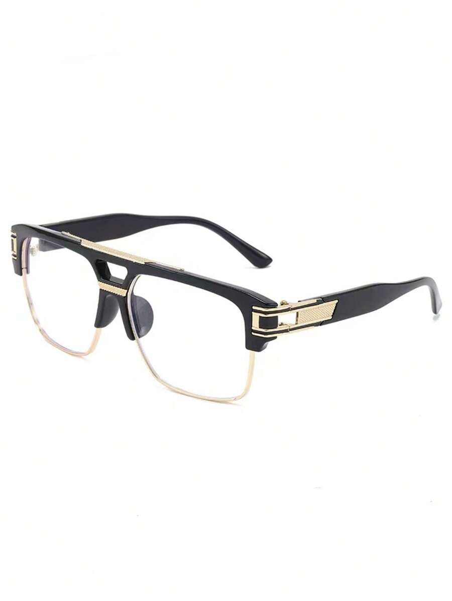 1pc Oversized Square Punk-Styl - Women'S Fashion Glasses Non Prescription のレビューと価格