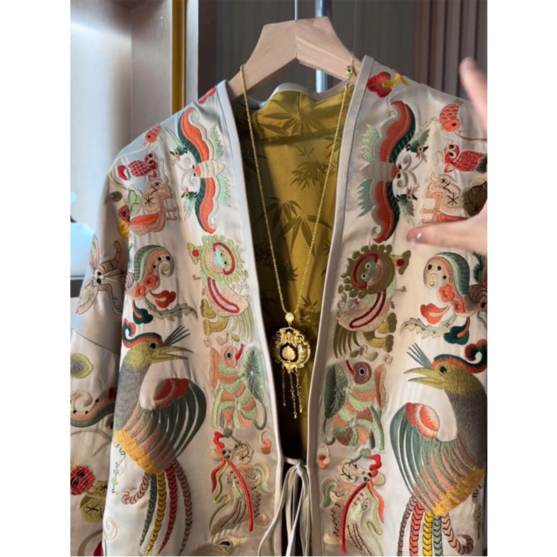 New Chinese Style Kimono Cardi - Women Top Fashion のレビューと価格