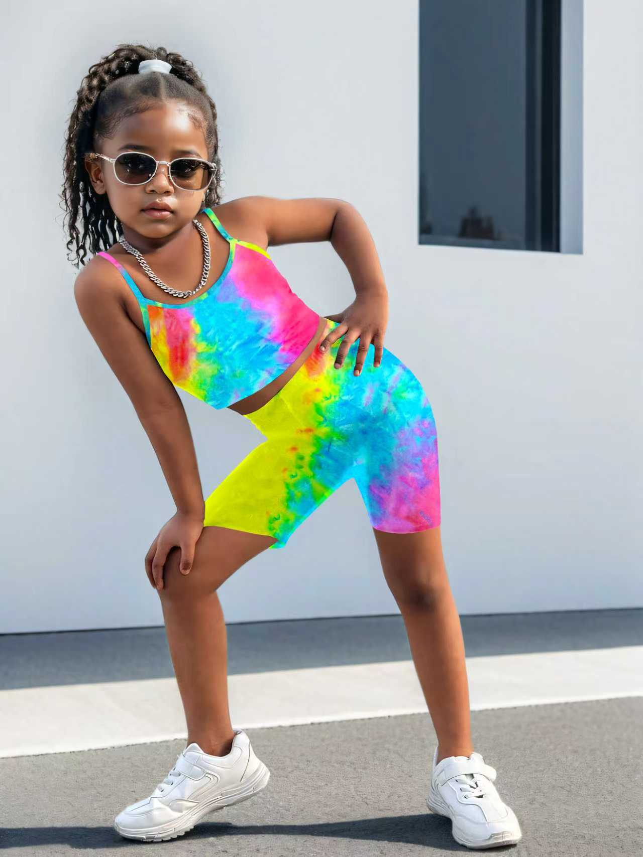 Girls' Two-Piece Tie-Dye Set – - Tie Dye Two Piece のレビューと価格