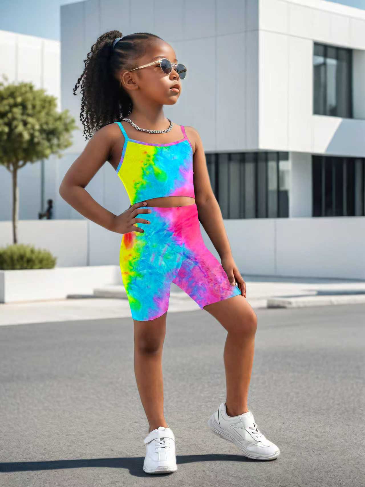 Girls' Two-Piece Tie-Dye Set – - Tie Dye Two Piece のレビューと価格