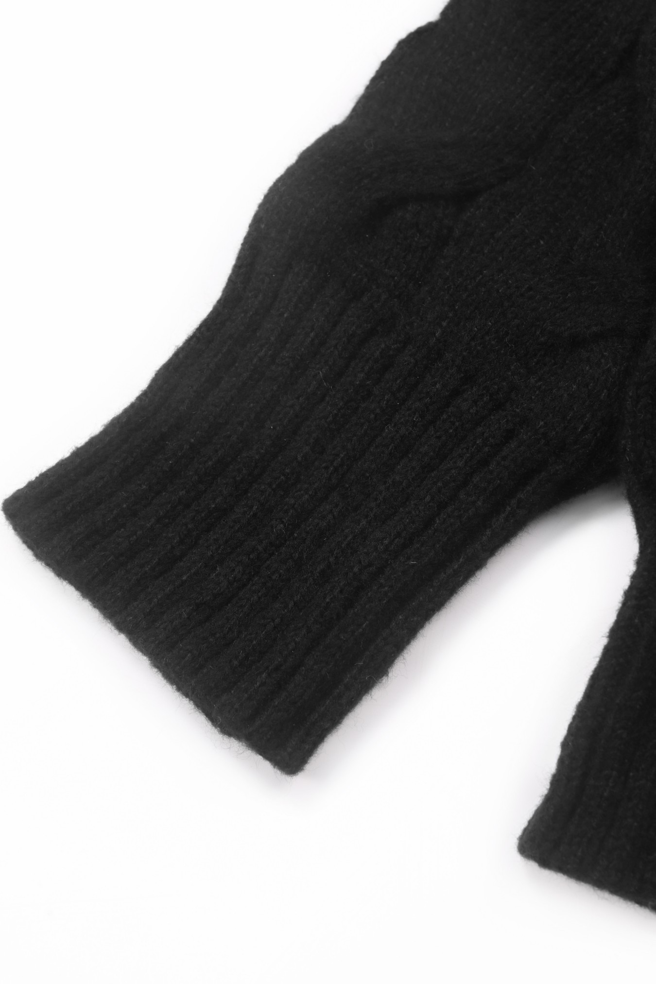 Women's Black Oversized Cable  - Longline Cardigan Knit のレビューと価格