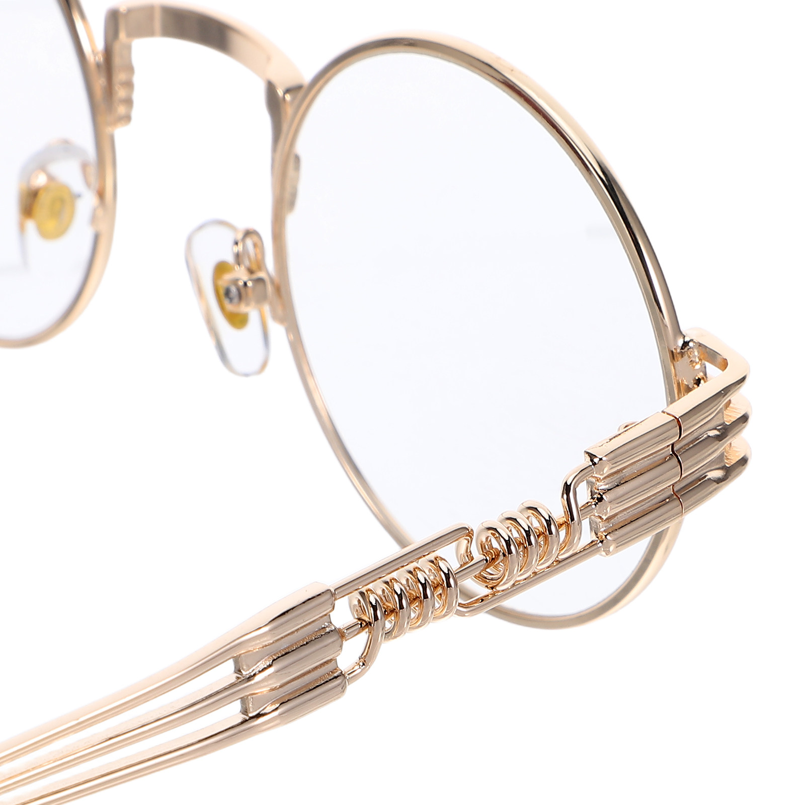 Retro Round Metal Steampunk Ey - Women'S Fashion Glasses Non Prescription のレビューと価格