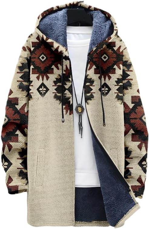 Men's Aztec Jacket Cardigan We - Longline Cardigan Knit のレビューと価格