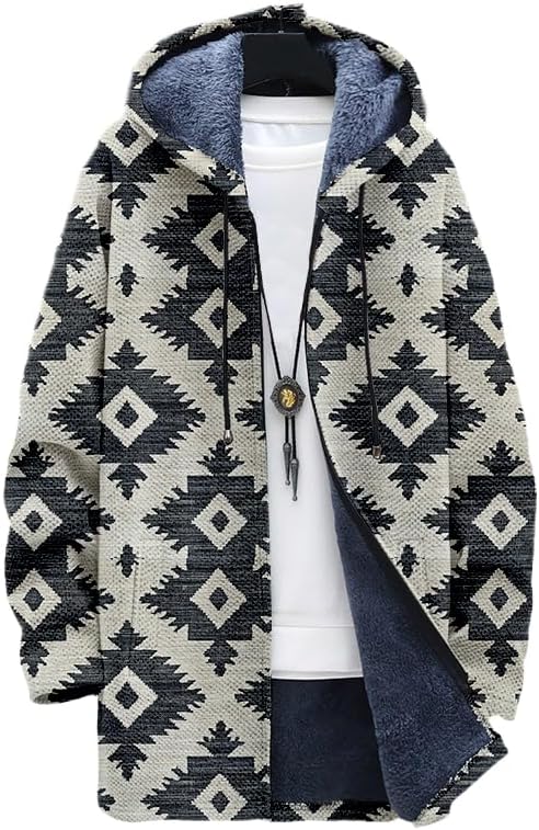 Men's Aztec Jacket Cardigan We - Longline Cardigan Knit のレビューと価格