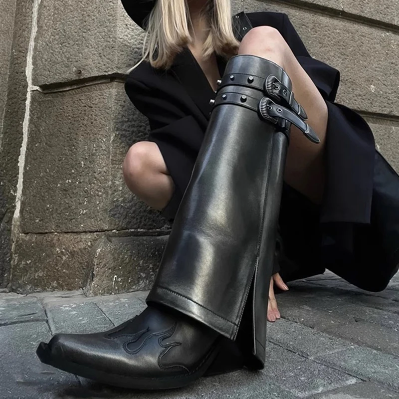 Autumn Cowboy Boots For Women  - Women'S Fashion Trends のレビューと価格