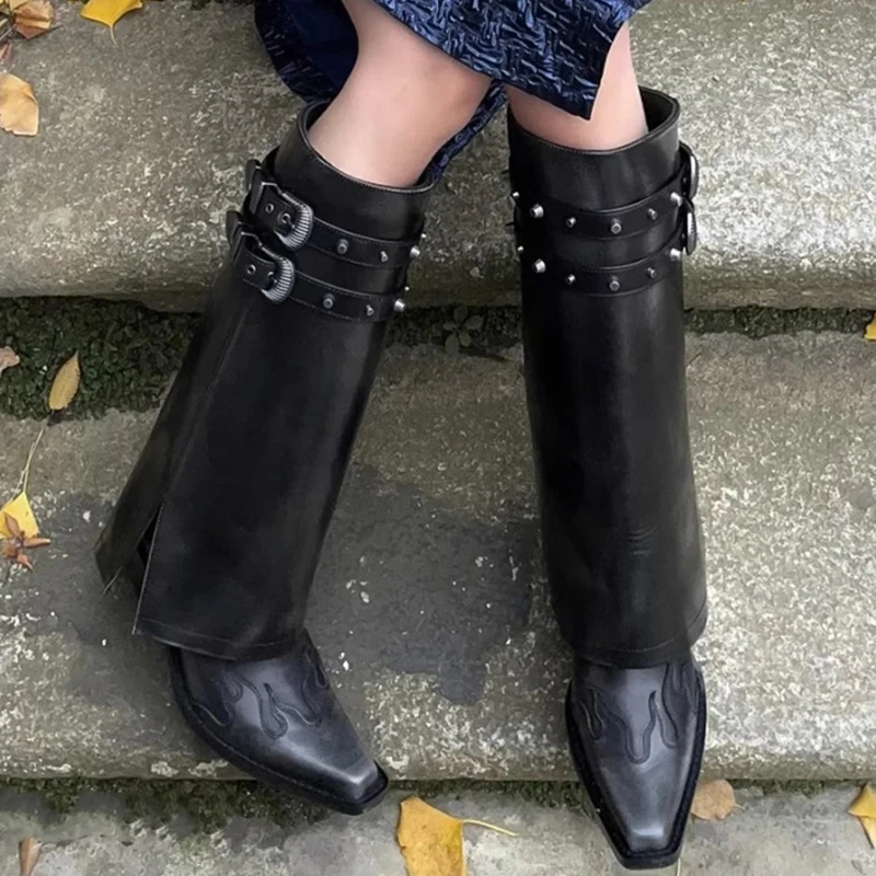 Autumn Cowboy Boots For Women  - Women'S Fashion Trends のレビューと価格
