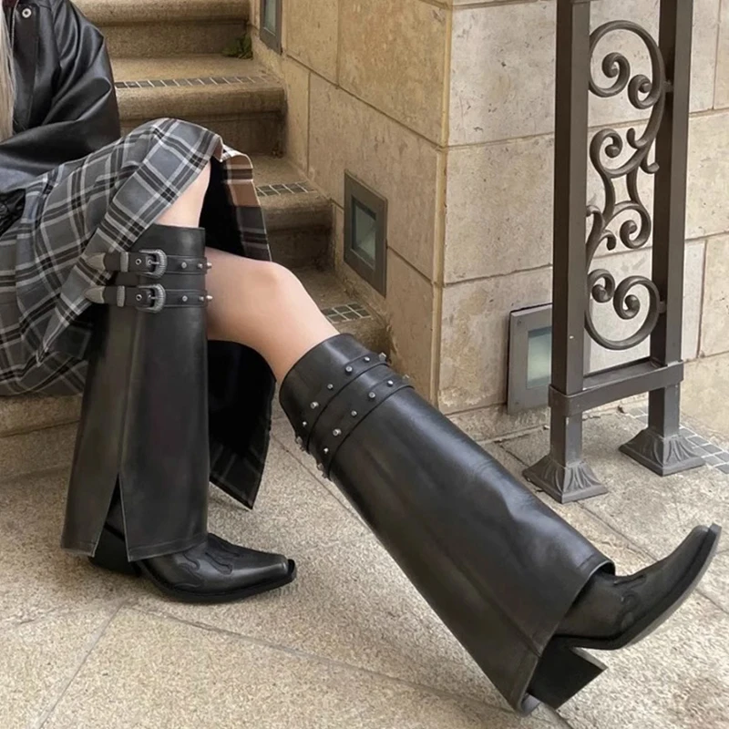 Autumn Cowboy Boots For Women  - Women'S Fashion Trends のレビューと価格