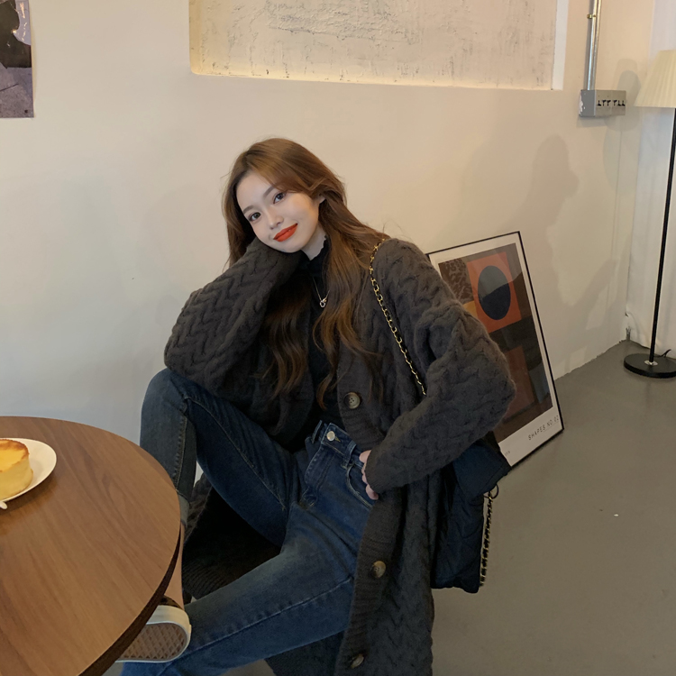 Long Knitted Sweater Women's A - Longline Cardigan Knit のレビューと価格