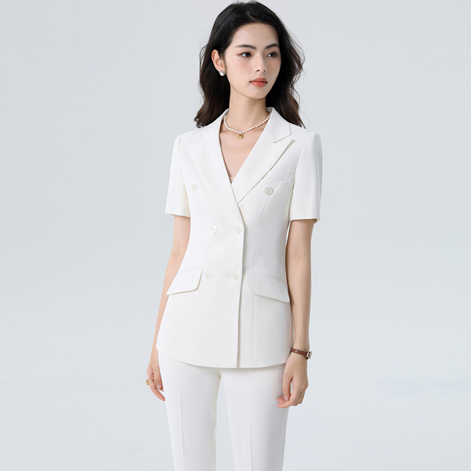 Allingentle White Women's Suit - Women'S Fashion Blazer のレビューと価格