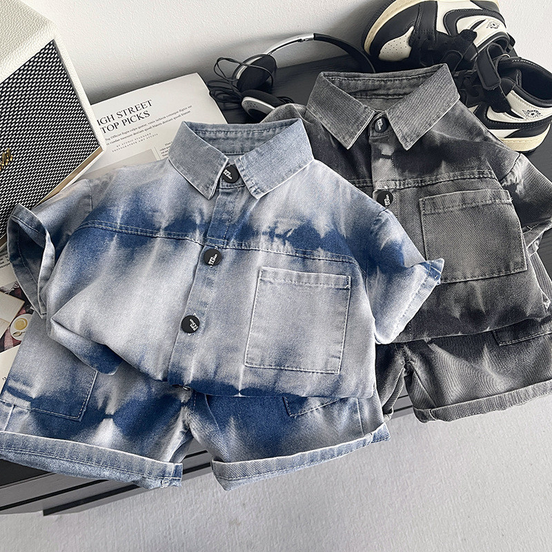Summer Tie Dye Denim Shirt And - Tie Dye Two Piece のレビューと価格
