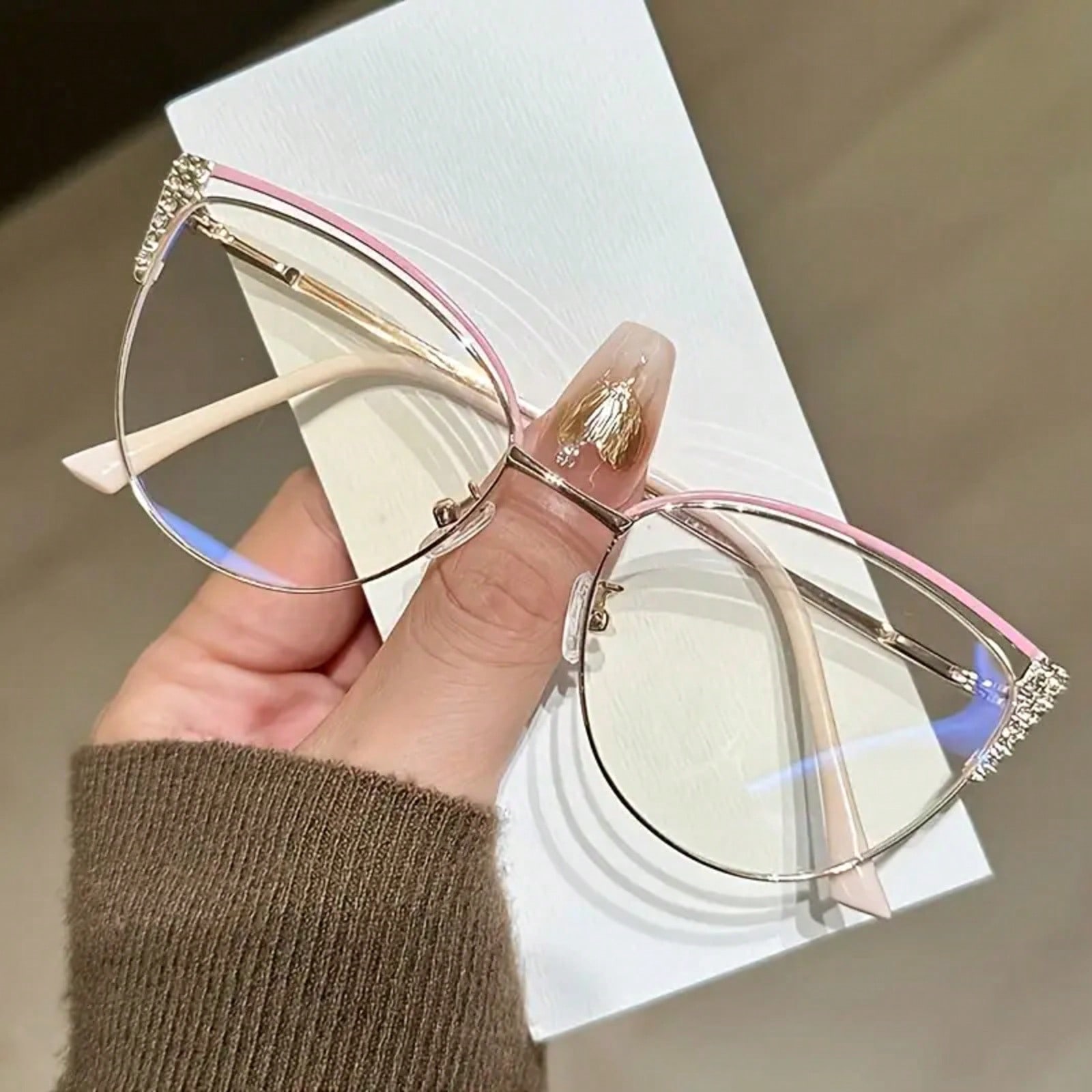 Blue Light Filter Glasses for  - Women'S Fashion Glasses Non Prescription のレビューと価格