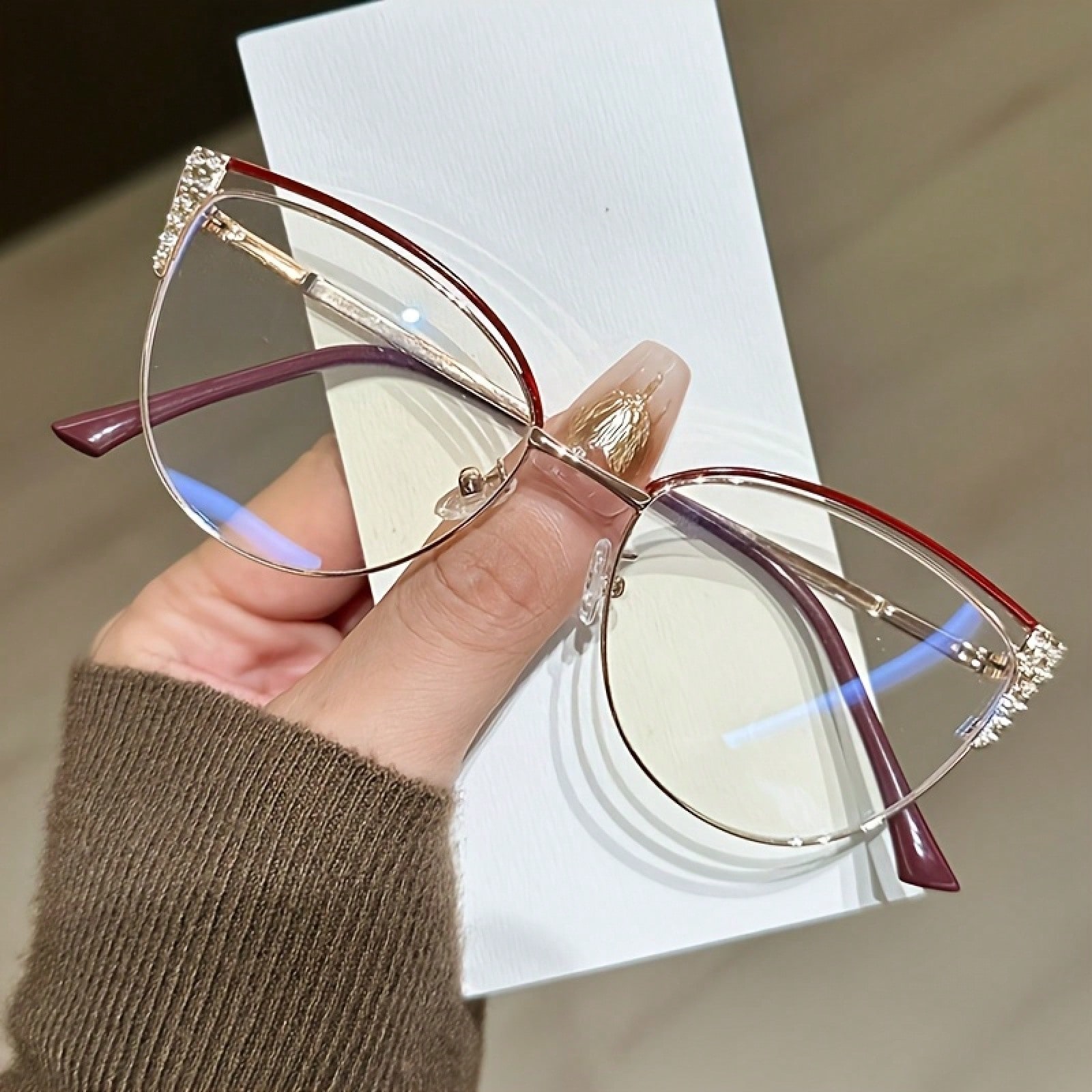 Blue Light Filter Glasses for  - Women'S Fashion Glasses Non Prescription のレビューと価格