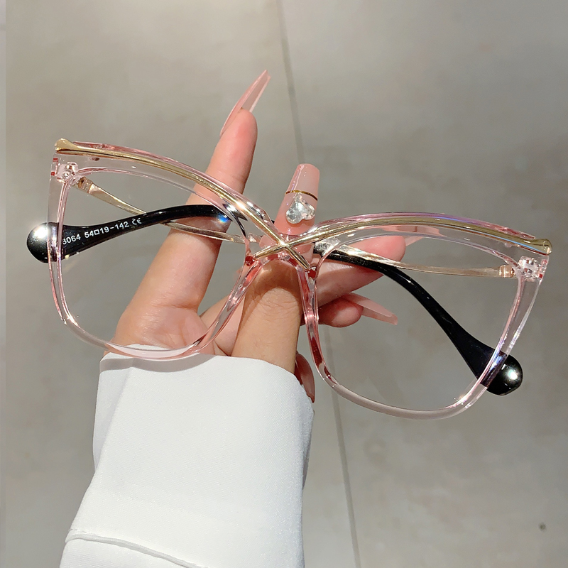KAMMPT Oversized Cat Eye Eyegl - Women'S Fashion Glasses Non Prescription のレビューと価格