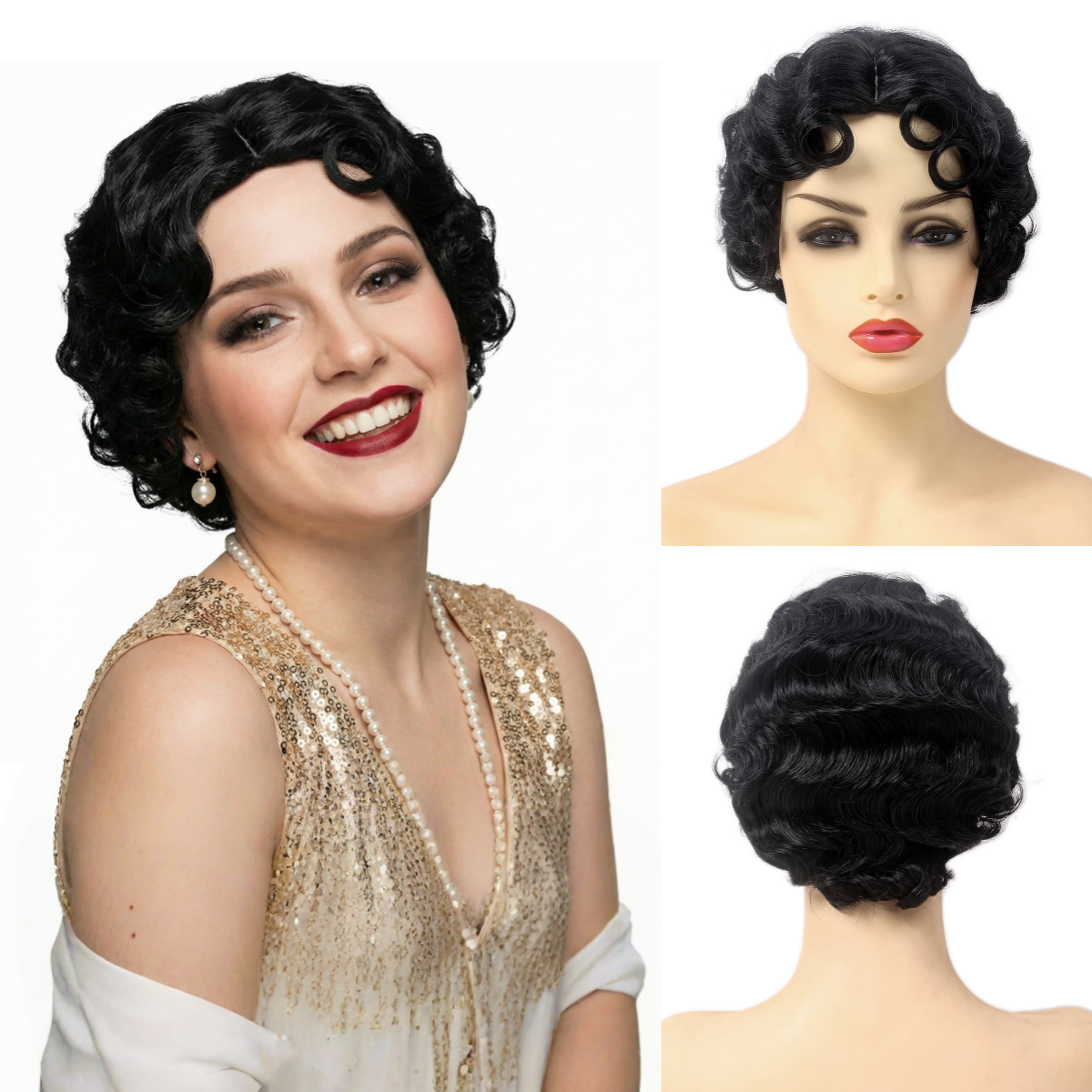 REEWES  Short Curly Finger Wav - Women'S Fashion In The 1920S のレビューと価格