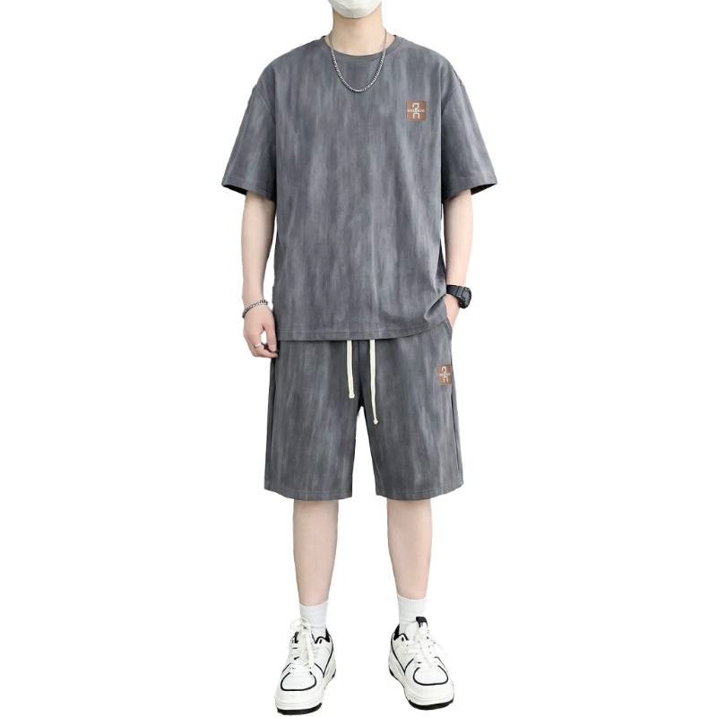 【T-Shirt + 5-Point Shorts】Men' - Tie Dye Two Piece のレビューと価格