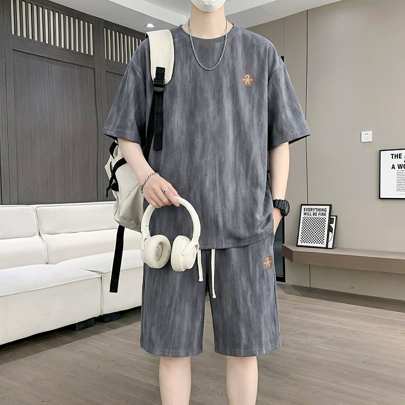 【T-Shirt + 5-Point Shorts】Men' - Tie Dye Two Piece のレビューと価格