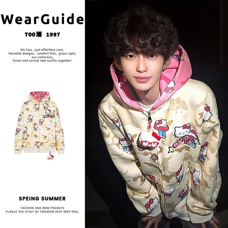Ins New Hello Kitty Bapes Camo - Women Fashion Japan のレビューと価格