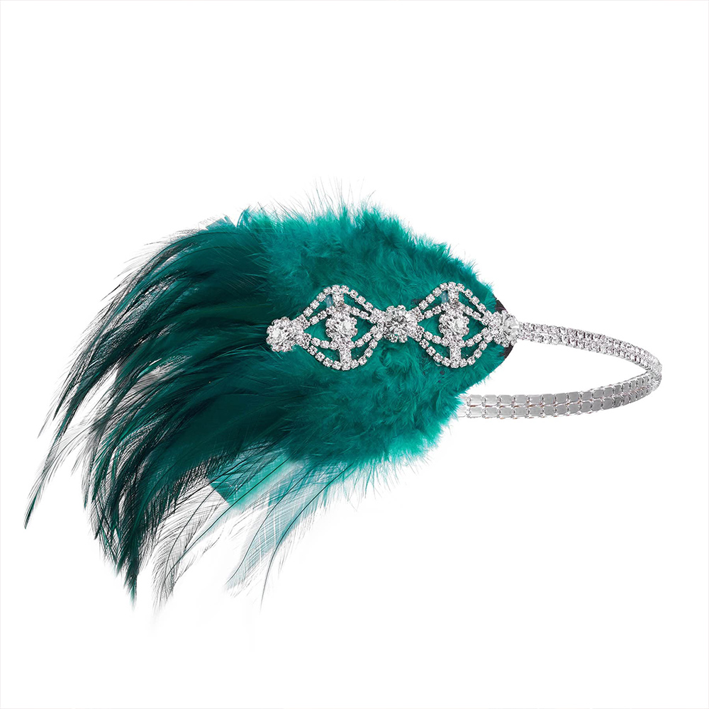 Stonefans Green Flapper Headba - Women'S Fashion In The 1920S のレビューと価格