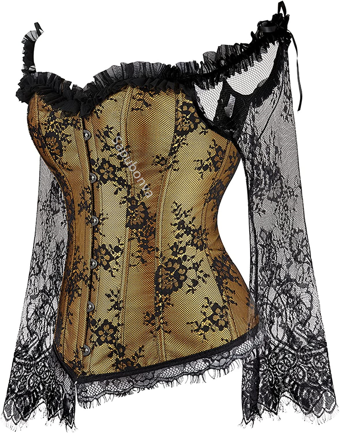 Sapubonva Corset Tops for Wome - Women'S Fashion Victorian のレビューと価格