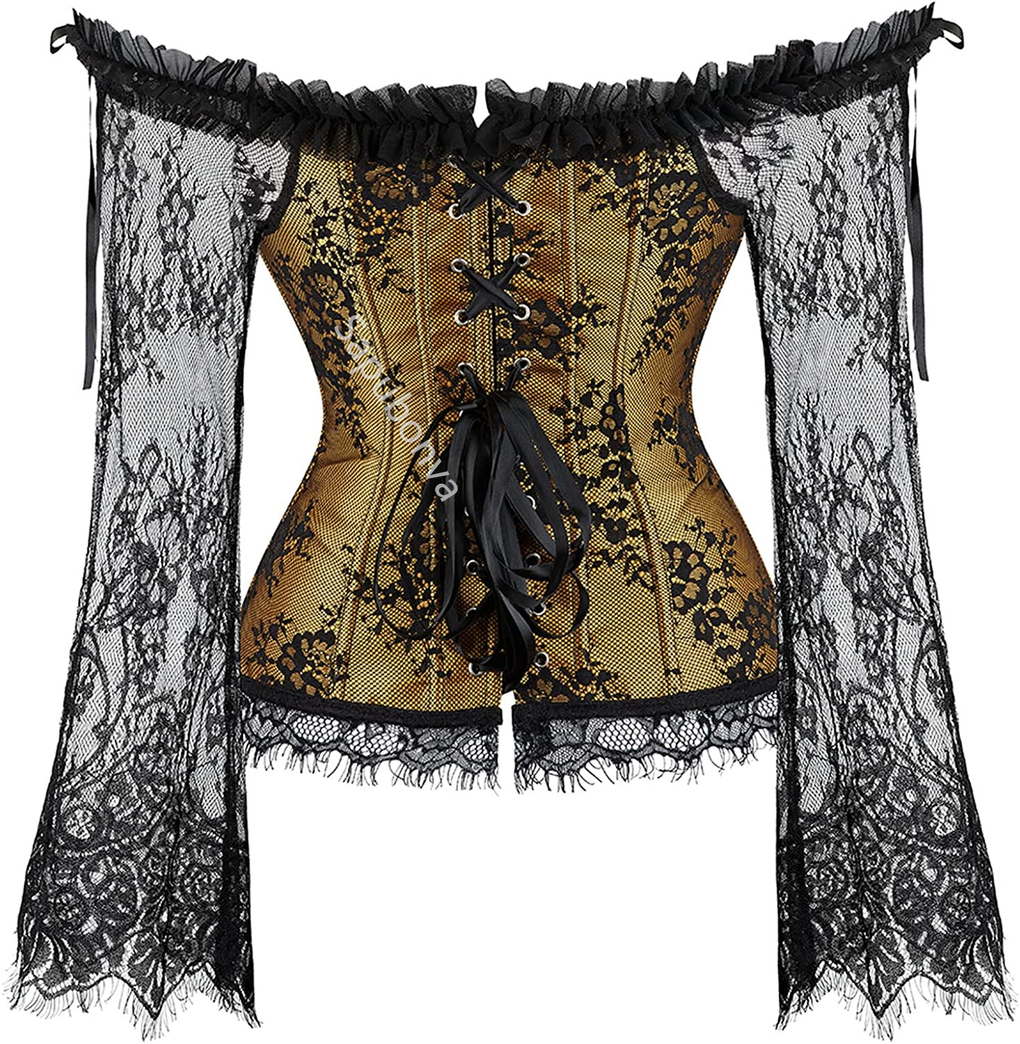 Sapubonva Corset Tops for Wome - Women'S Fashion Victorian のレビューと価格