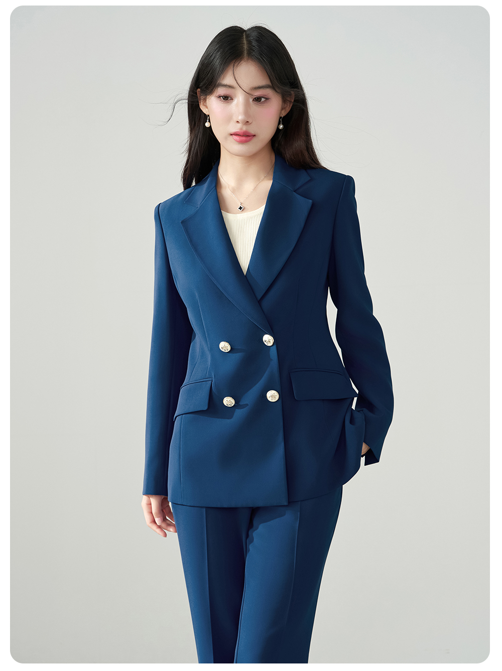 Allingentle Blue Women's 2 Pie - Women'S Fashion Blazer のレビューと価格