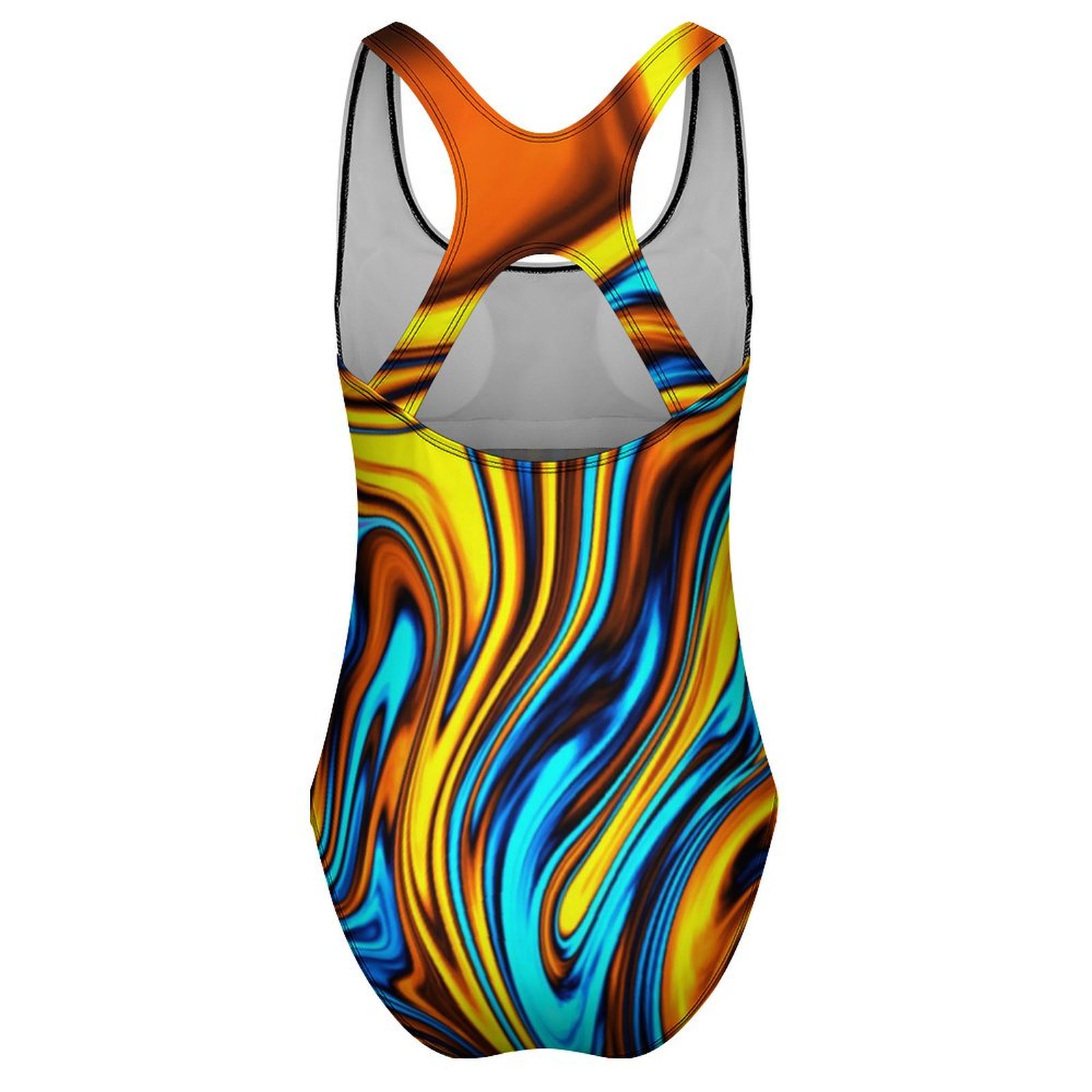 Golden Retro 60s Swimsuit Abst - Women'S Fashion In The 60S のレビューと価格