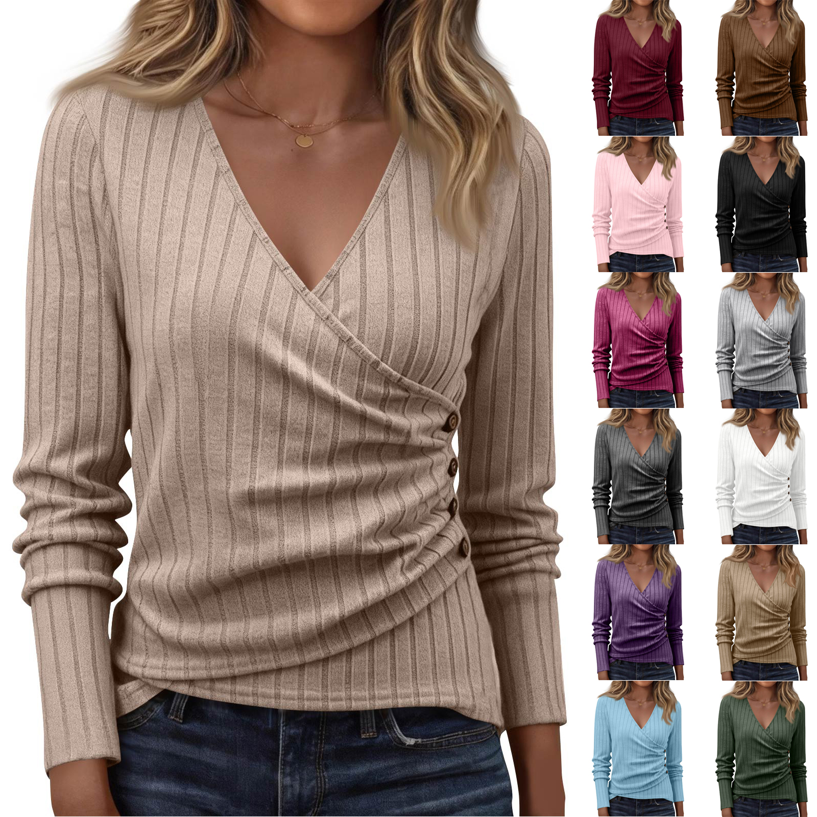 Women Daily Comfortable Pullov - Women Top Fashion のレビューと価格