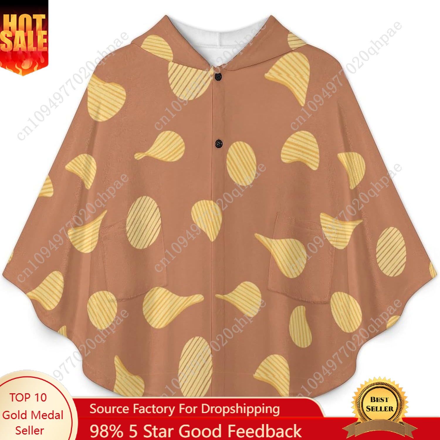 Cozy Flannel Blanket Sweater,O - Hoodie Women Oversized のレビューと価格