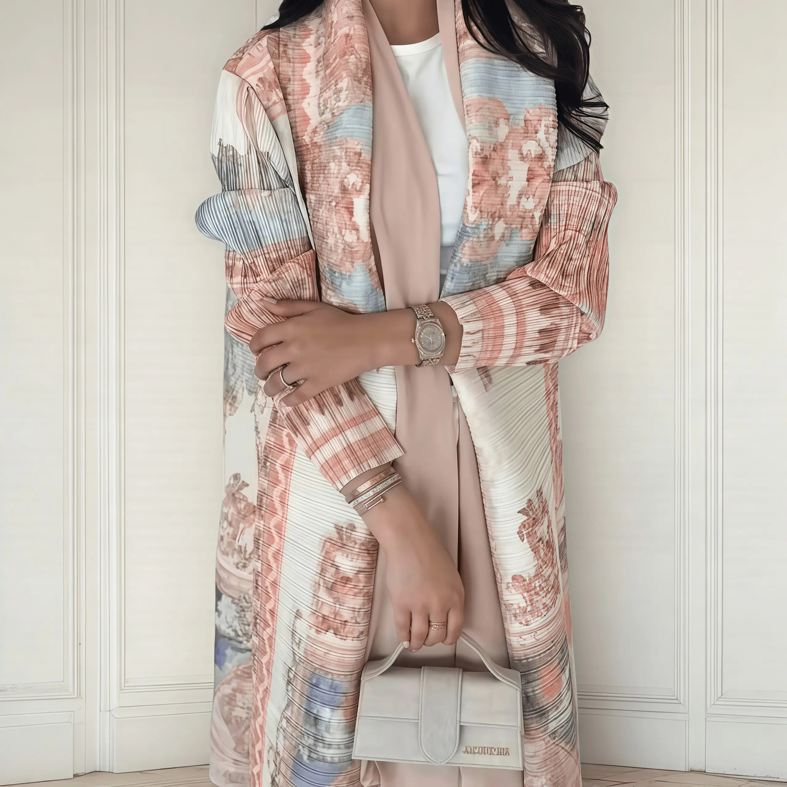 YUDX Miyake Pleated Print Fold - Longline Cardigan Knit のレビューと価格