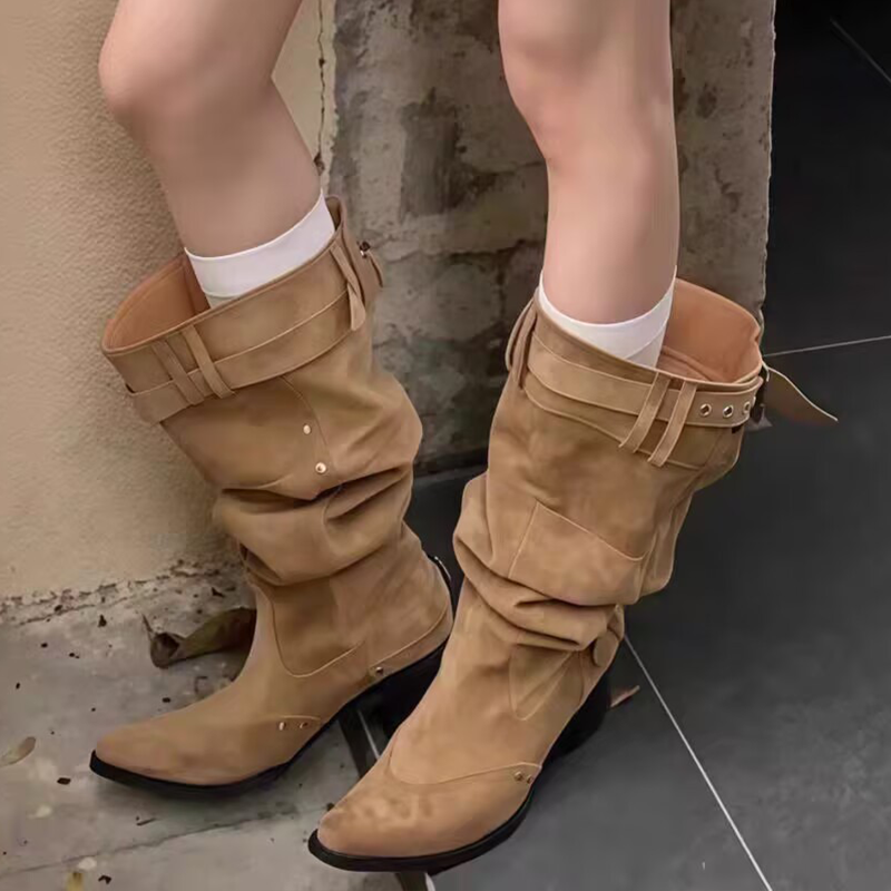 Pointed Toe Women High Boots D - Women'S Fashion Trends のレビューと価格
