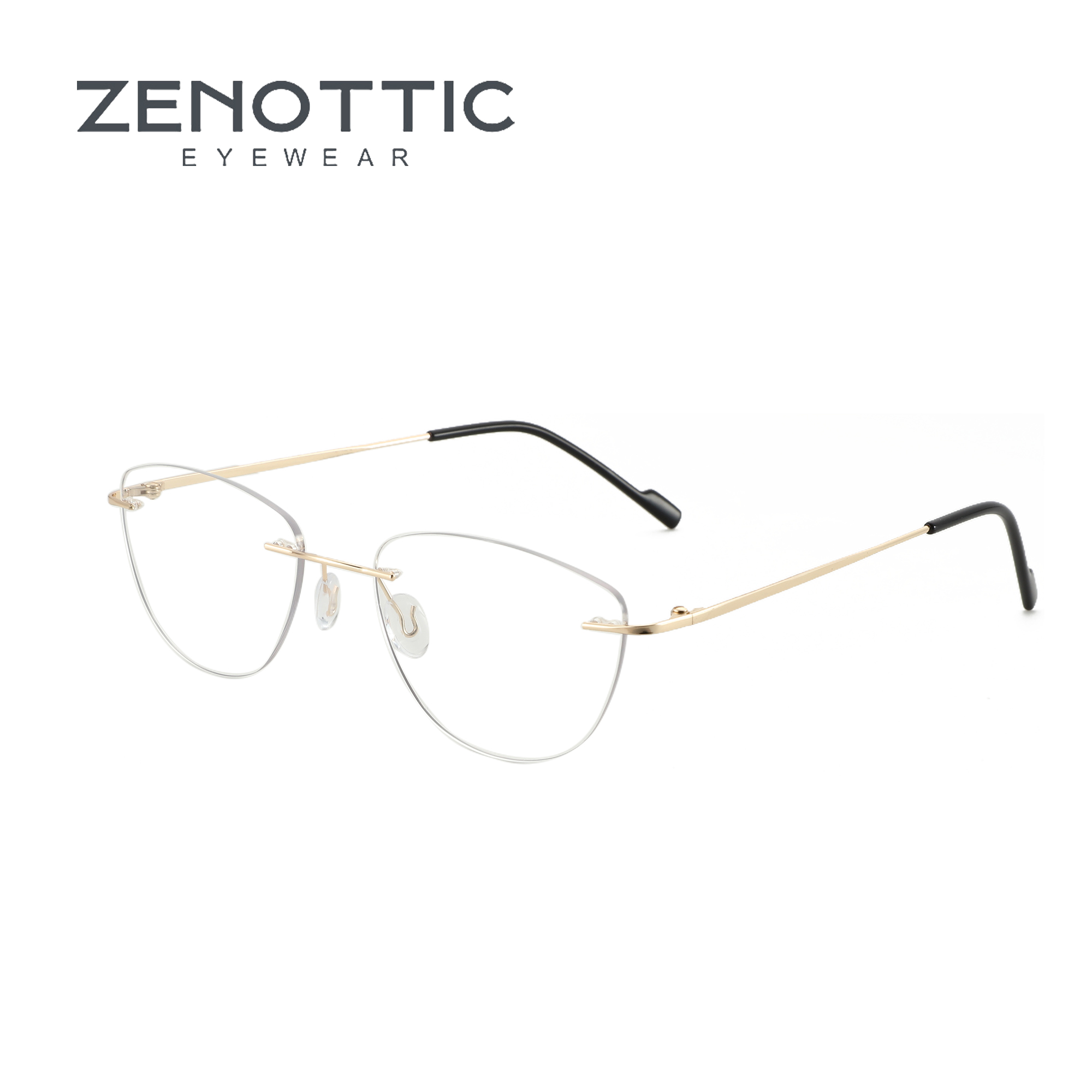 ZENOTTIC Fashion Cat Eye Rimle - Women'S Fashion Glasses Non Prescription のレビューと価格