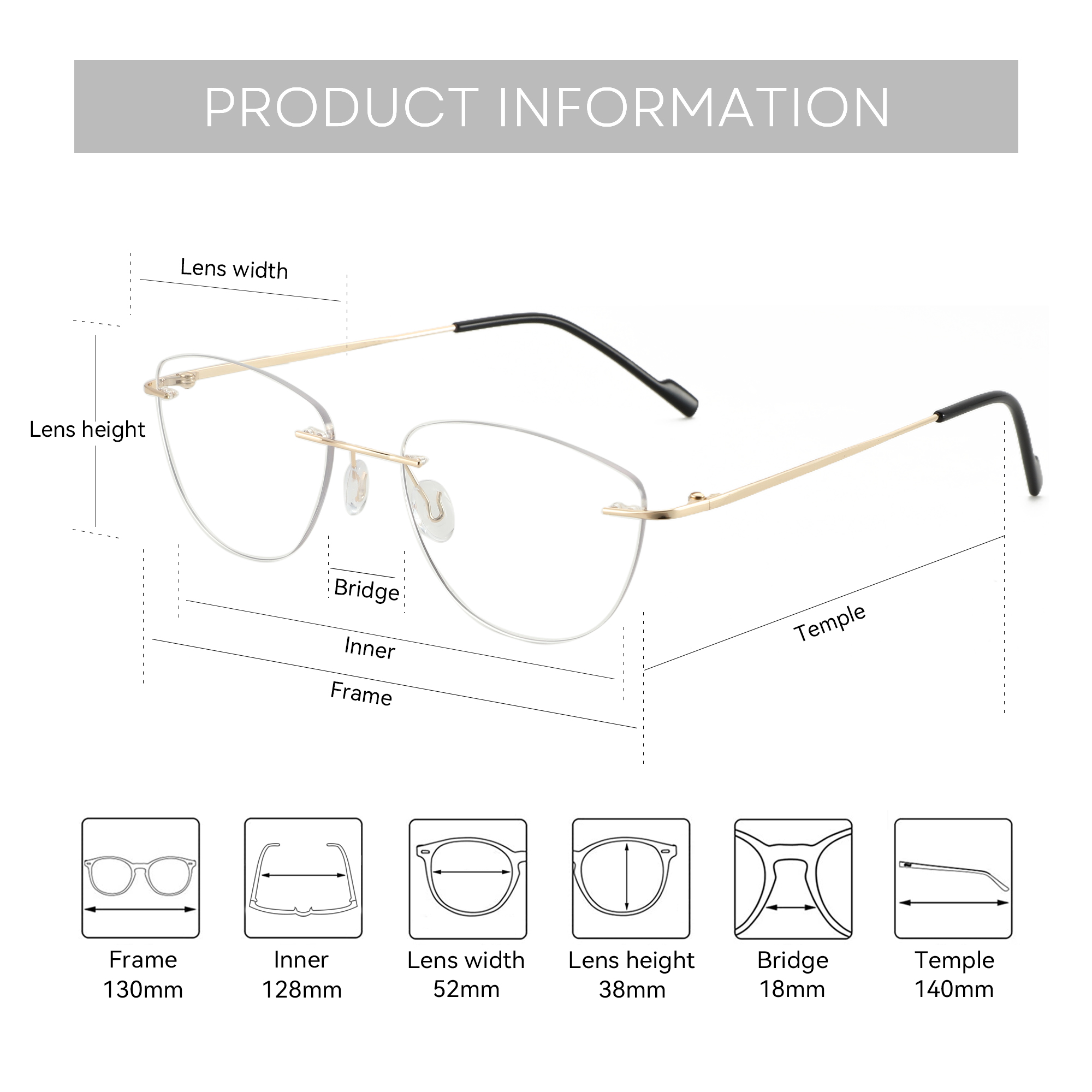 ZENOTTIC Fashion Cat Eye Rimle - Women'S Fashion Glasses Non Prescription のレビューと価格