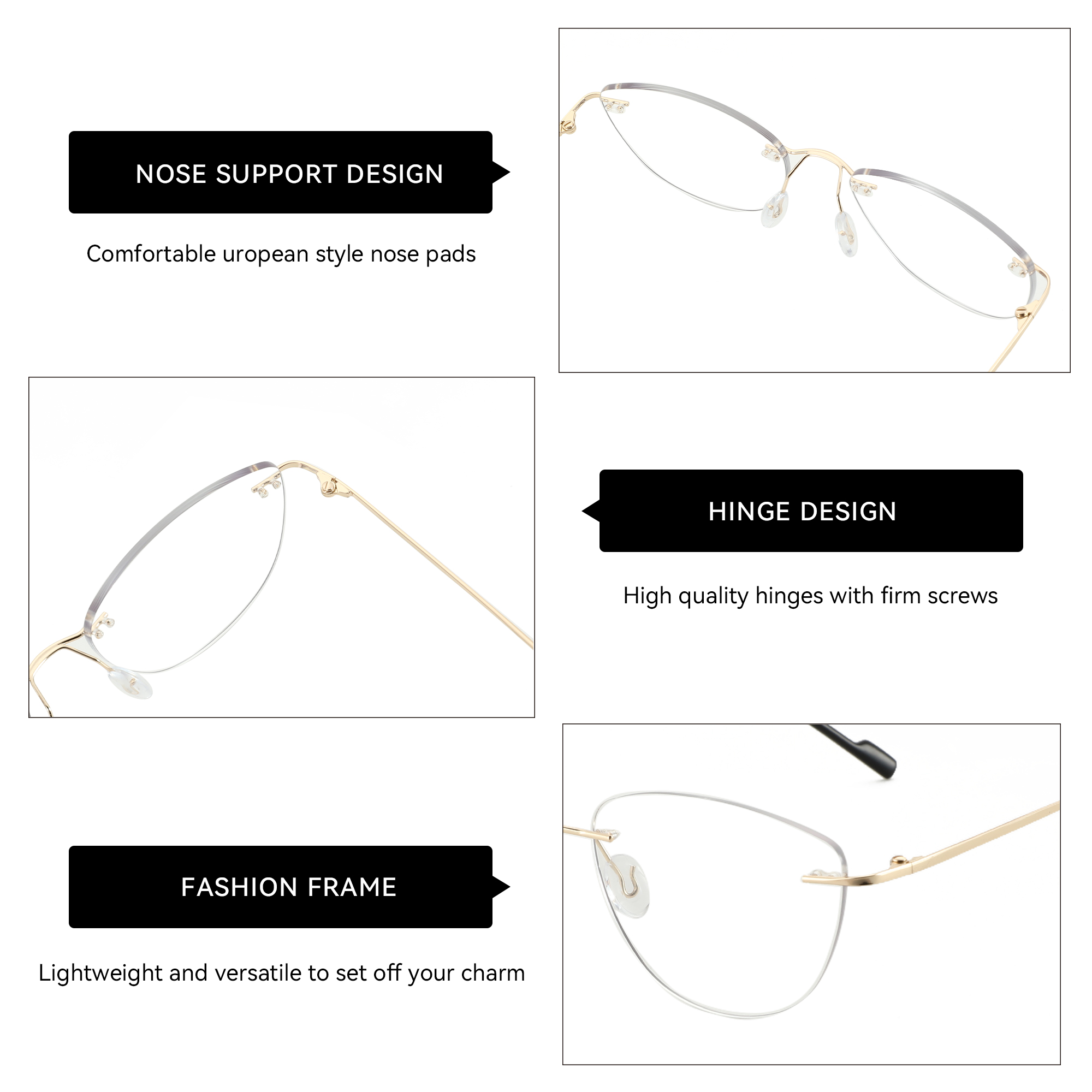 ZENOTTIC Fashion Cat Eye Rimle - Women'S Fashion Glasses Non Prescription のレビューと価格