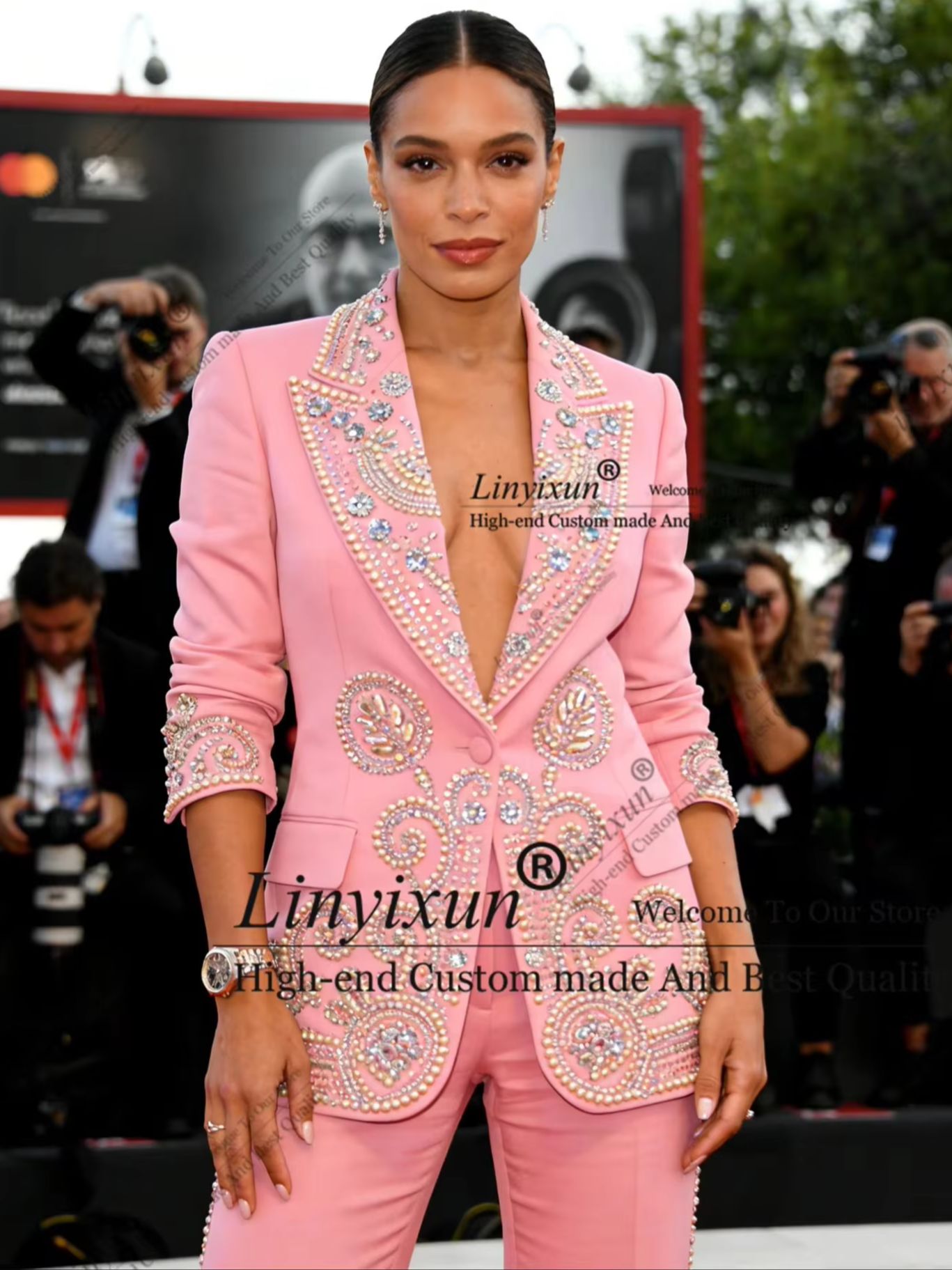 Shiny Crystals Rhinestone Wome - Women'S Fashion Blazer のレビューと価格