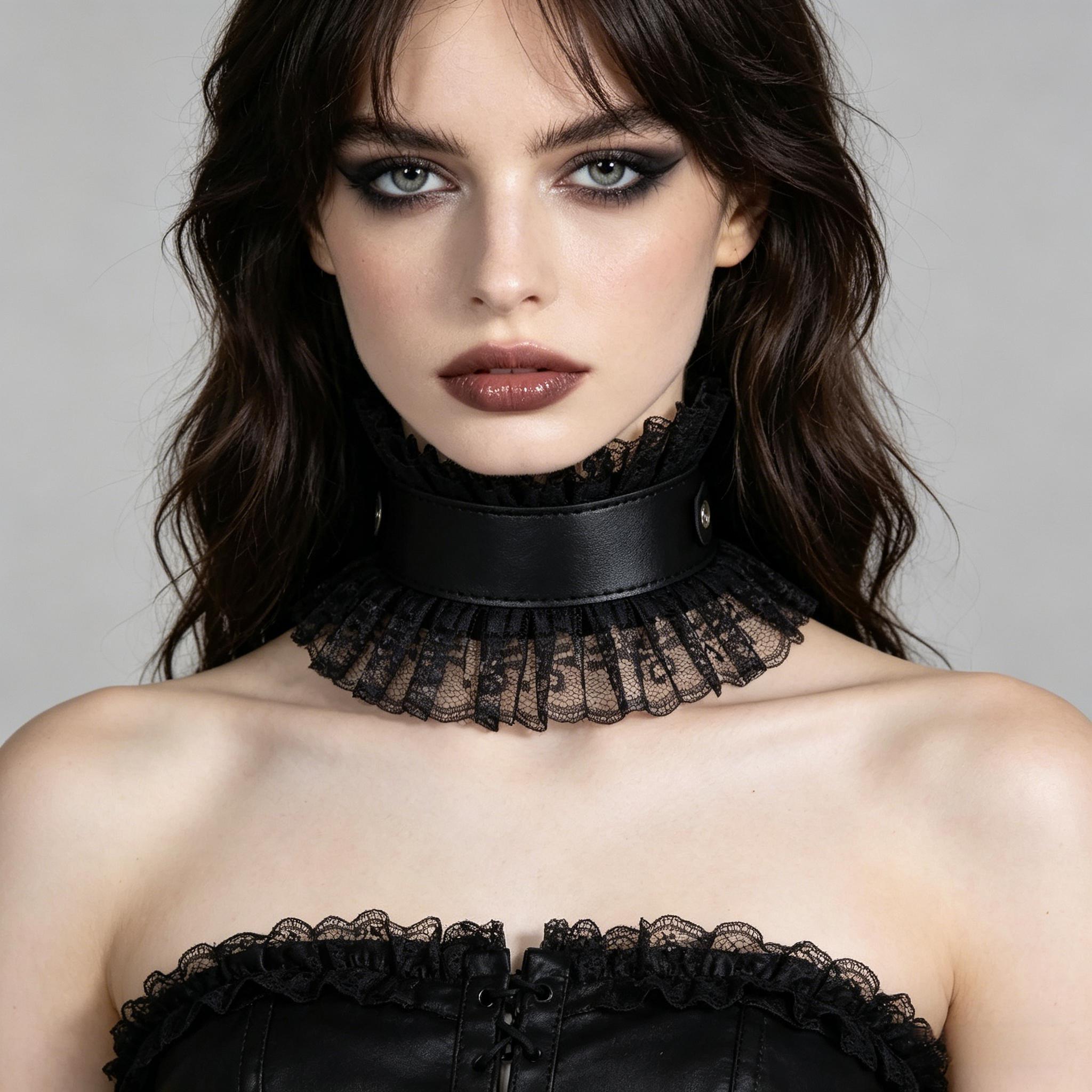 Women Vintage Fake Collar Goth - Women'S Fashion Victorian のレビューと価格