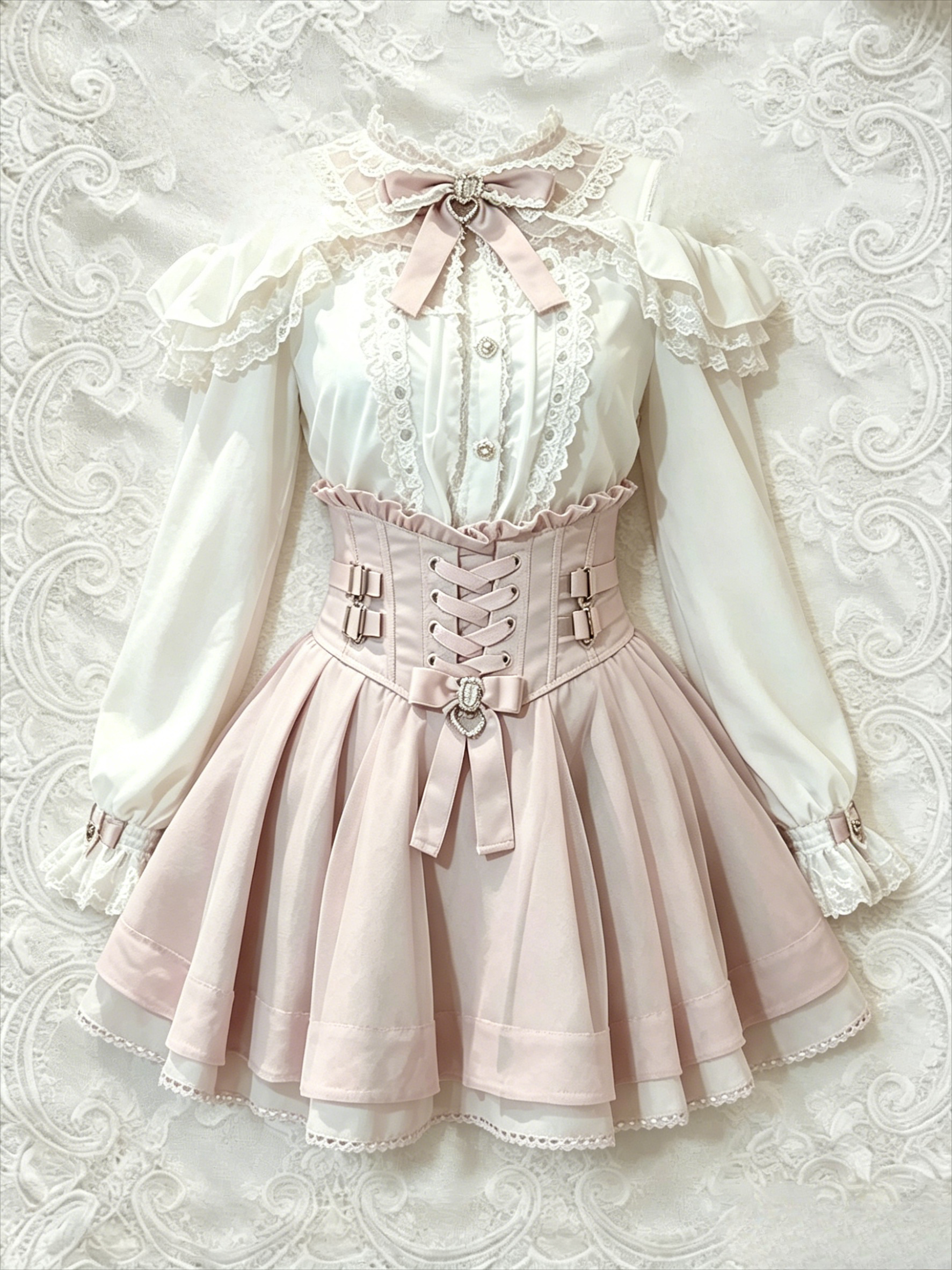 Japanese Sweet Lolita Women Bo - Longline Cardigan Knit のレビューと価格