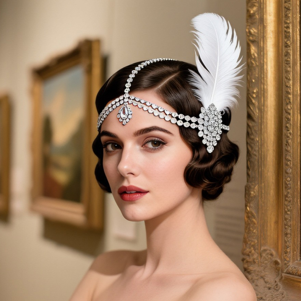 Vintage 1920s White Feather He - Women'S Fashion In The 1920S のレビューと価格